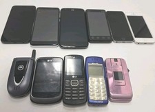 Cell Phones Mixed Brands Lot Of 11 Cell Phones For Parts Only Untested