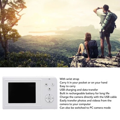 Kompakte Vlogging -Kamera Tragbare Digitale Videokamera 4K Autofocus 2 4 -Zoll