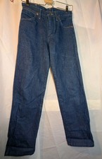 Vintage Wrangler 13MWZ Jeans Mens 27x30 Made in USA Blue Denim Cowboy Cut Rodeo