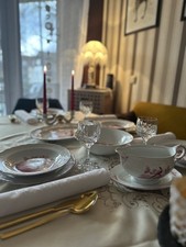 Kaiser Porzellan „Mirabell Purpur“ 12 Pers. Speiseservice 26 tlg. W. Germany