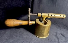 Antique Vintage Brass Gasoline Otto Bernz Newark NJ Blow Torch Garage MAN CAVE