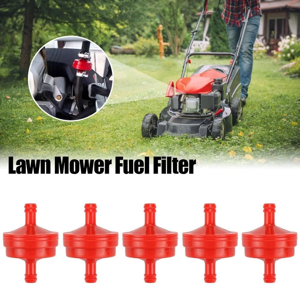Lawn mower outlet fuel filter