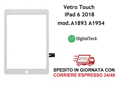 Touch Screen Glass For Apple IPAD 6 6A Gen.9.7 2018 A1893 A1954 Wifi 3G White