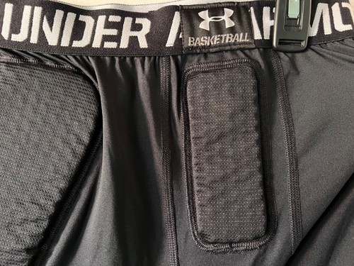 đŸ”¥Under Armour Compression Padded Shield Leggings Blck 1265065 001 XL NWT $79.99 - Picture 6 of 13