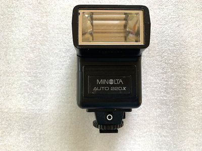 Minolta Auto Flash 220x Shoe Mount Flash TESTED | eBay