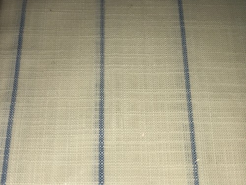 FAB! Ralph Lauren Catalina Island Ivory w Blue Pinstripe Pair STD Pillowcases - Picture 6 of 6