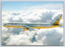 Airplane Postcard Royal Brunei Airlines Boeing 757-2M6 In Flight GY44