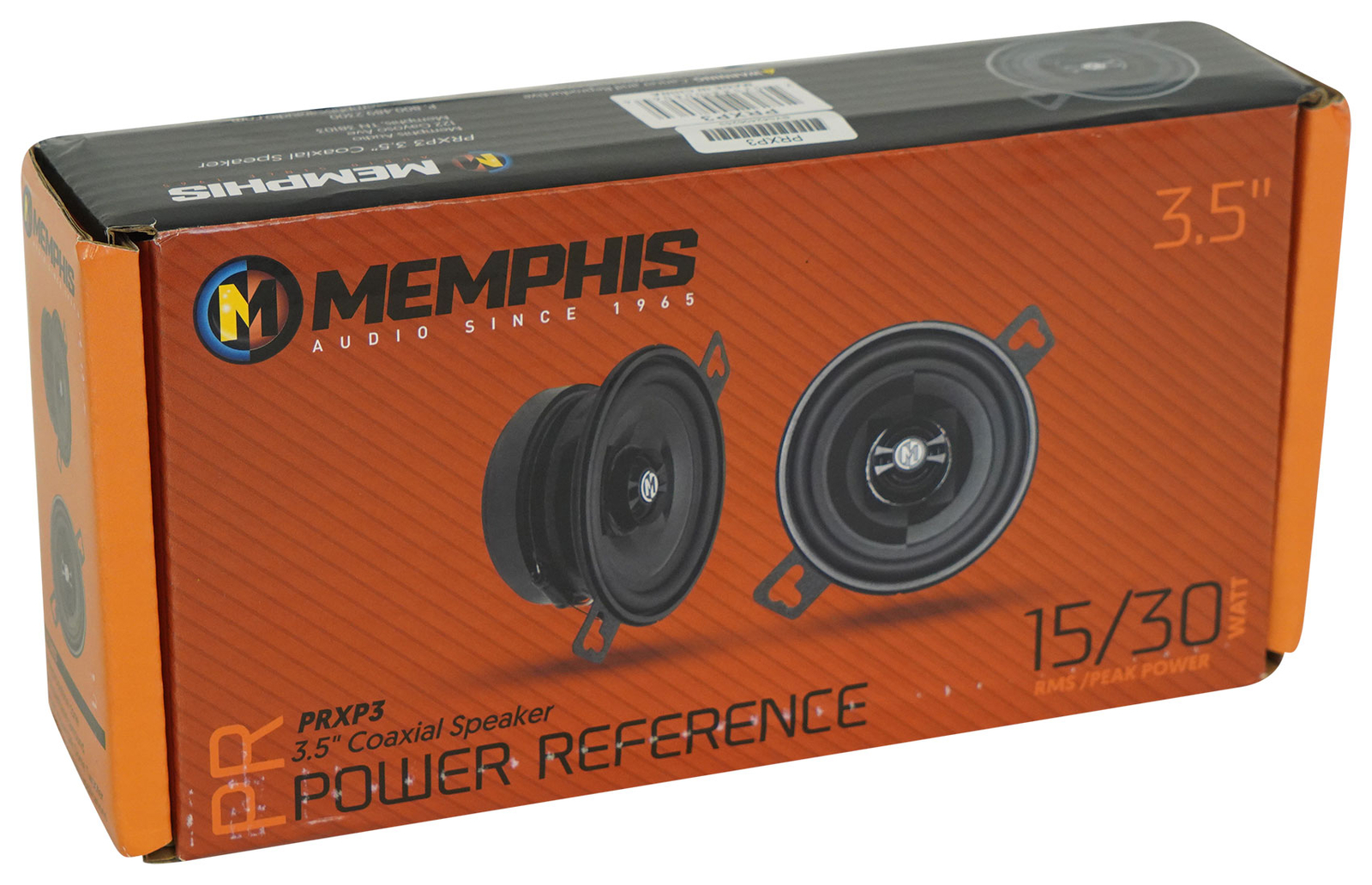 4 Memphis Audio PRXP3 35 30-Ваттные двухполосные автомобильные динамики с поворотными твитерами
