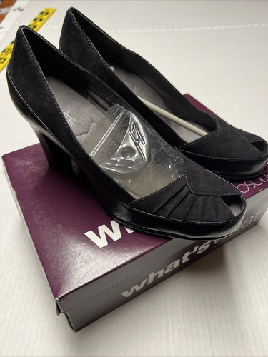 What’s What By Aerosoles Peep Toe Heels Women’s SZ 8.5 M Shoes New In Box