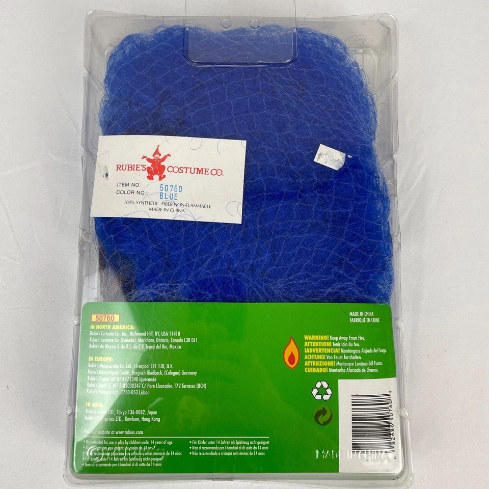 鲁比幽默豪华小丑假发蓝色服装剧院新品 — 第 3/4 张图片