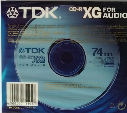 TDK CD-RXG 74 - 10 PACK Audio Music CDR Blank Recordable Disc 74 MINS NEW - Picture 9 of 11