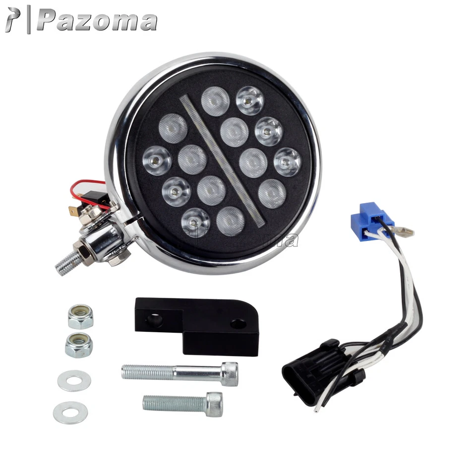 Kit de faros LED estilo club de 5,75"" para Harley Dyna Street Bob FXDB 2006-2017 Foto 4 de 4