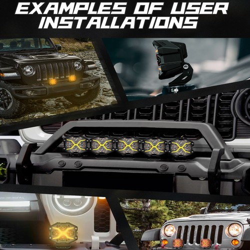 NOVSIGHT X-Series 4-inch LED Pod Light DRL Driving Beam w/ Wiring Harness 6000K - Picture 12 of 24