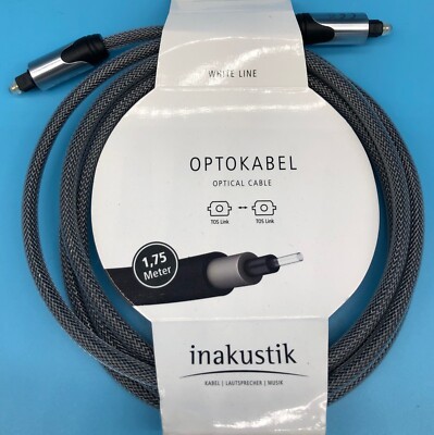 Inakustik White Line Optisches-Kabel 1,75 m, UVP 21,99  