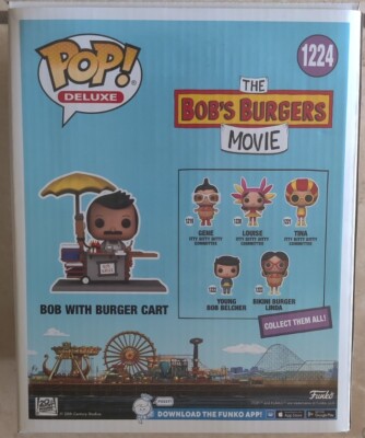 Funko Pop! Filme Bob's Burgers Bob with Burger Cart 1224 Excluso - Moça do  Pop - Funko Pop é aqui!