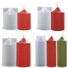 <!--F#f_0-->Pillar Cylinder Candle Silicone Mould Aromatherapy Plaster Soap Wax DIY Making<!--F/-->