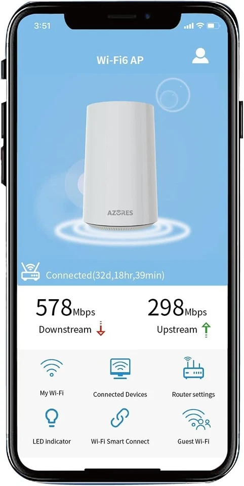 WiFi 6 Home Mesh 4G Lan Ports Azores AX1500-2 Pack.  BIG CLEARANCE !!!! - Image 3 of 4