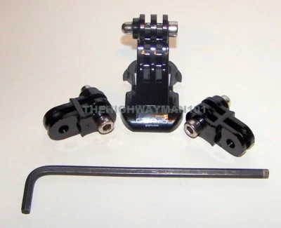 Gopro Helmet Front Mount j-hook with 2 extensions and allen screws