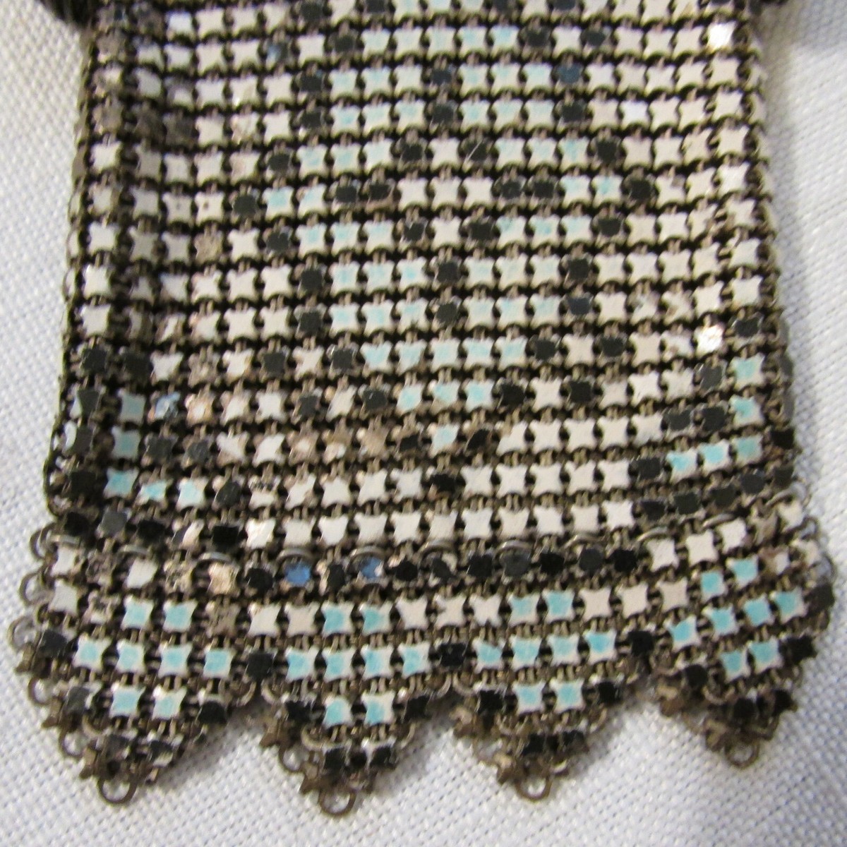 WHITHING&DAVIS 1920s´ colorful mesh bag 即日発送可 レディース