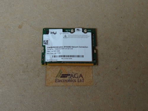 Genuine Intel Pro 2915ABG Laptop Wireless WiFi Card. Model: WM3B2915ABG ...