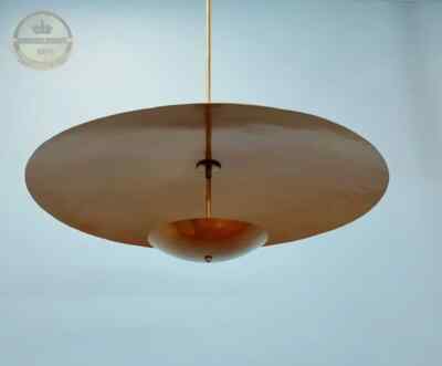 Mid Century Disc Pendant Big & Small Disc Gold Finish Skydome Modern Home Light