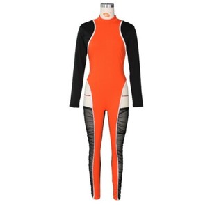 long sleeve pleated jumpsuit