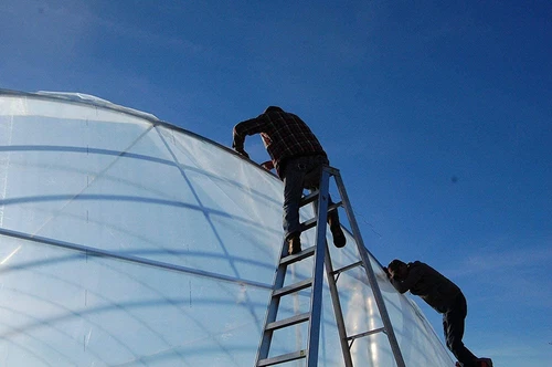 2M Wide 300 Gauge Greenhouse Polythene Plastic Sheeting Cover Insulation Film ~ - Picture 5 of 10
