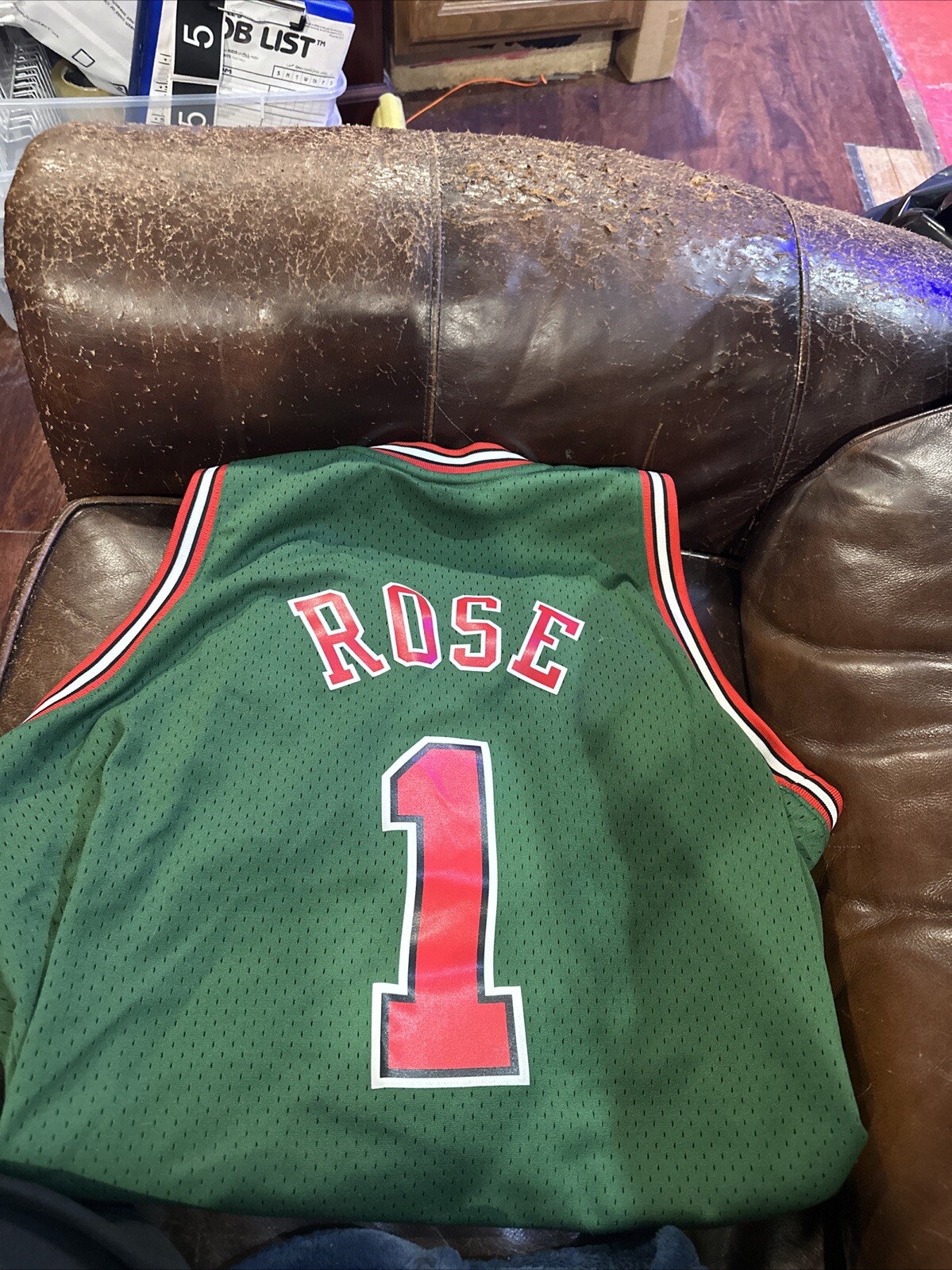Chicago Bulls Derrick Rose Mitchell & Ness Go Green 2008/09 NBA Swingman Jersey