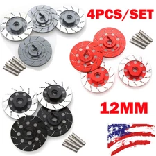 4Pc/Set 12mm Hex Wheel Rim Brake Disc Caliper For 1/10 RC Drift Touring Car NEW
