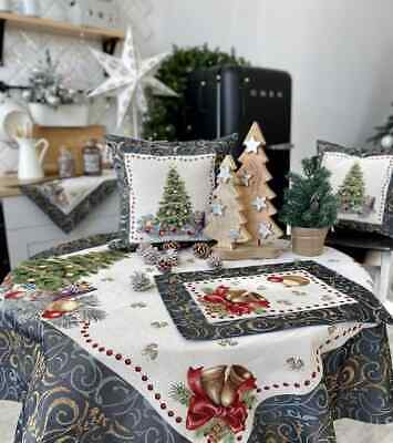 Delightful ebay christmas tablecloths Christmas Tablecloth With Place Mat Table Runner Tapestry Cloth New Year S Ebay