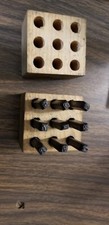 VINTAGE Steel Punch Number Stamp Die Set Metal Steel Tool Numbers 0-9 9 pc Set
