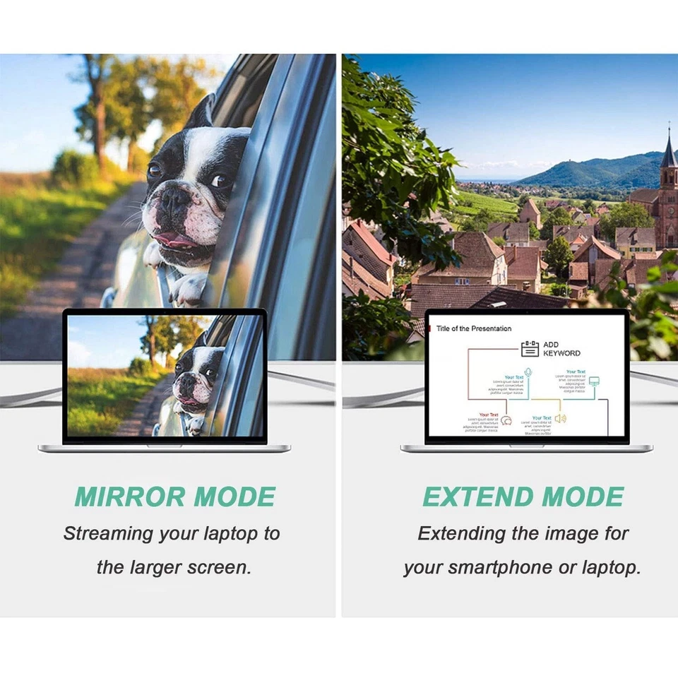 Mini DisplayPort to VGA Cable Adapter Converter for Computer Laptop PC Tablet - Image 4 of 4