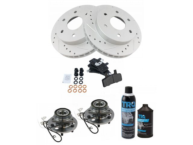 Front Brake Pad and Rotor and Wheel Hub Kit fits Tahoe 1995-2000 5.7L V8 61BYBC