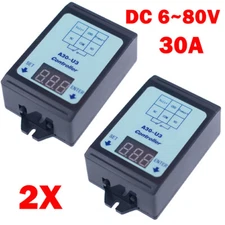 2pcs DC Voltage Detection Control Relay 6-80V/48V60V24V Battery Charge&Discharge
