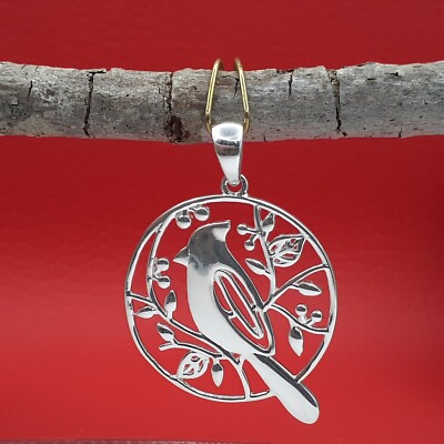 Southern Gates Christmas Cardinal Pendant St Silver P1002 Charleston, SC