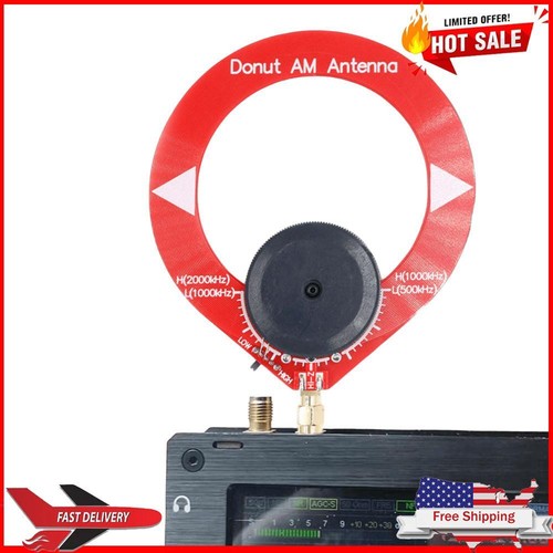 Mini Donut Antenna 4MHz-24MHz 500kHz-2000kHz Portable MW SW Antennas for Radio