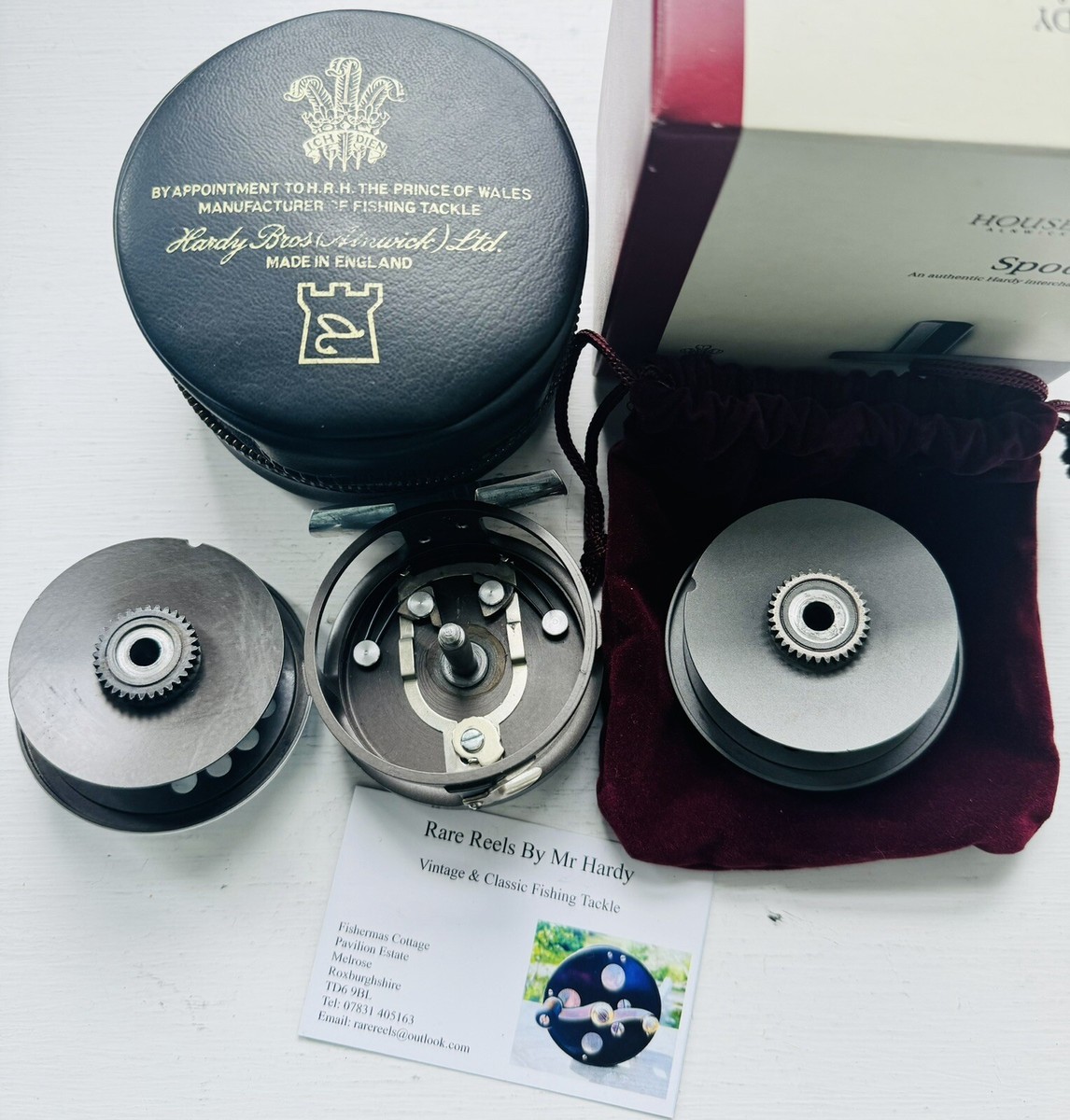Rare Vintage Hardy Marquis Number 2/3 Fly Reel & Spool with Rare Vintage Hardy Marquis Number 2/3 Fly Reel & Spool with