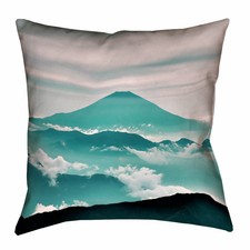 ArtVerse Katelyn Smith 18 x 18 Spun Polyester Rhode Island Love Pillow