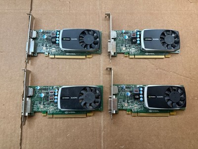 LOT OF 4 Dell NVIDIA Quadro 600 0PWG0F 1GB 128-Bit DDR3 PCIe Video Card GPU