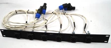 Snyder Electronics 1U Rack Panel 6 Female XLR 6 Way 6 Part WORKING System D351