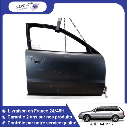 Porte Avant Droite Pour Audi A8 II (D2) – Occasion En état Opérationnel – Quelques Marques D’usure