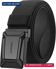 JUKMO Stretch Tactical Belt for Men, Military Work Rigger Hiking 1.5" Elastic Ny