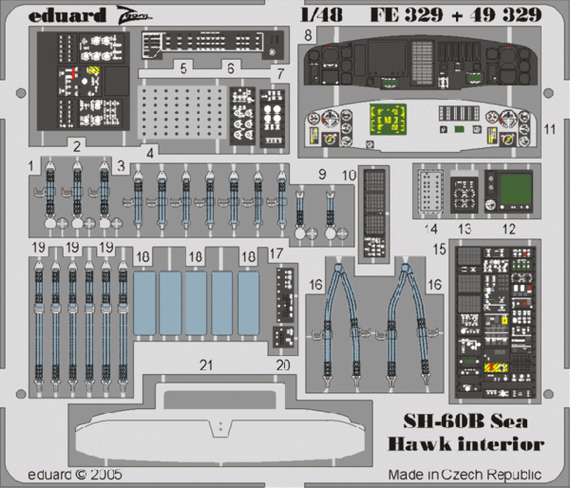 Eduard FE333 1:48 P-40N Warhawk to be used with Hasegawa