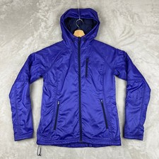 REI Jacket Women M Purple Polartec Lined Lightweight Windbreaker Hooded Outdoors