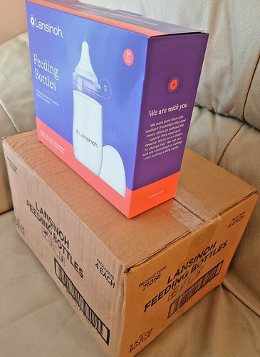 (15) SEALED_2x3_Lansinoh Breastmilk Med Flow Feeding Bottles NaturalWave Nipple - Picture 2 of 5