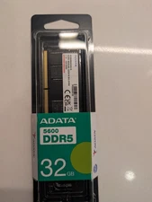 ADATA Memory RAM DDR5 SO-DIMM DRAM VDD 1.1V 32GB 5600MHz 262-pin AD5S560032G-S