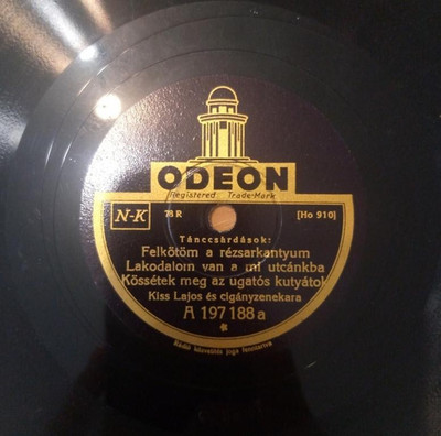 HUNGARIAN ODEON, LAJOS KISS AND HIS GYPSY ORCHESTRA, A 197 188