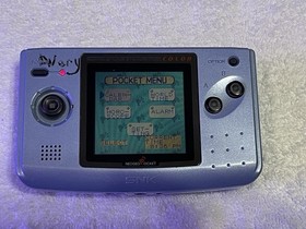Rare Neo Geo Pocket Color Console Platinum Blue Video Game SNK Tested & Works
