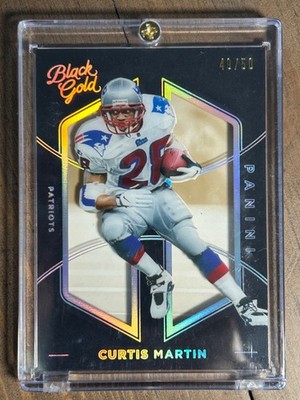2016 Panini Black Gold - Curtis Martin #49 Holo White Gold /50