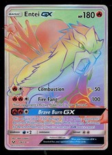 Pokemon Entei GX 74/73 Sun & Moon Shining Legends Rainbow Secret Rare Card on eBay